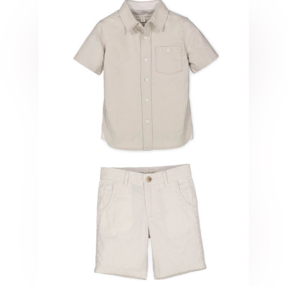 NWT Hope and Henry toddler/baby boy 2 piece outfit